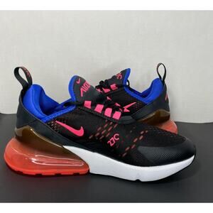 New Nike Air Max 270 Black Bright Crimson Pink DZ4407 600 Women's Size 6.5